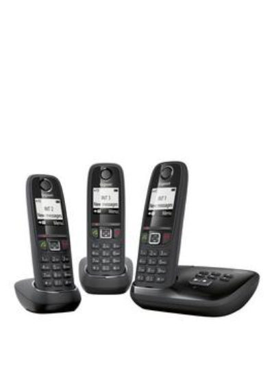 Gigaset Gigaset As405A Trio Cordless Phone - Black Gigaset Gigaset As405A Trio Cordless Phone - Black
